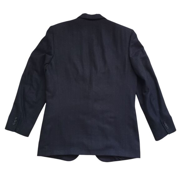 Vintage Nino Cerruti Rue Royal Wool Blazer Jacket Mens 42 Black Sport Coat - Picture 8 of 12